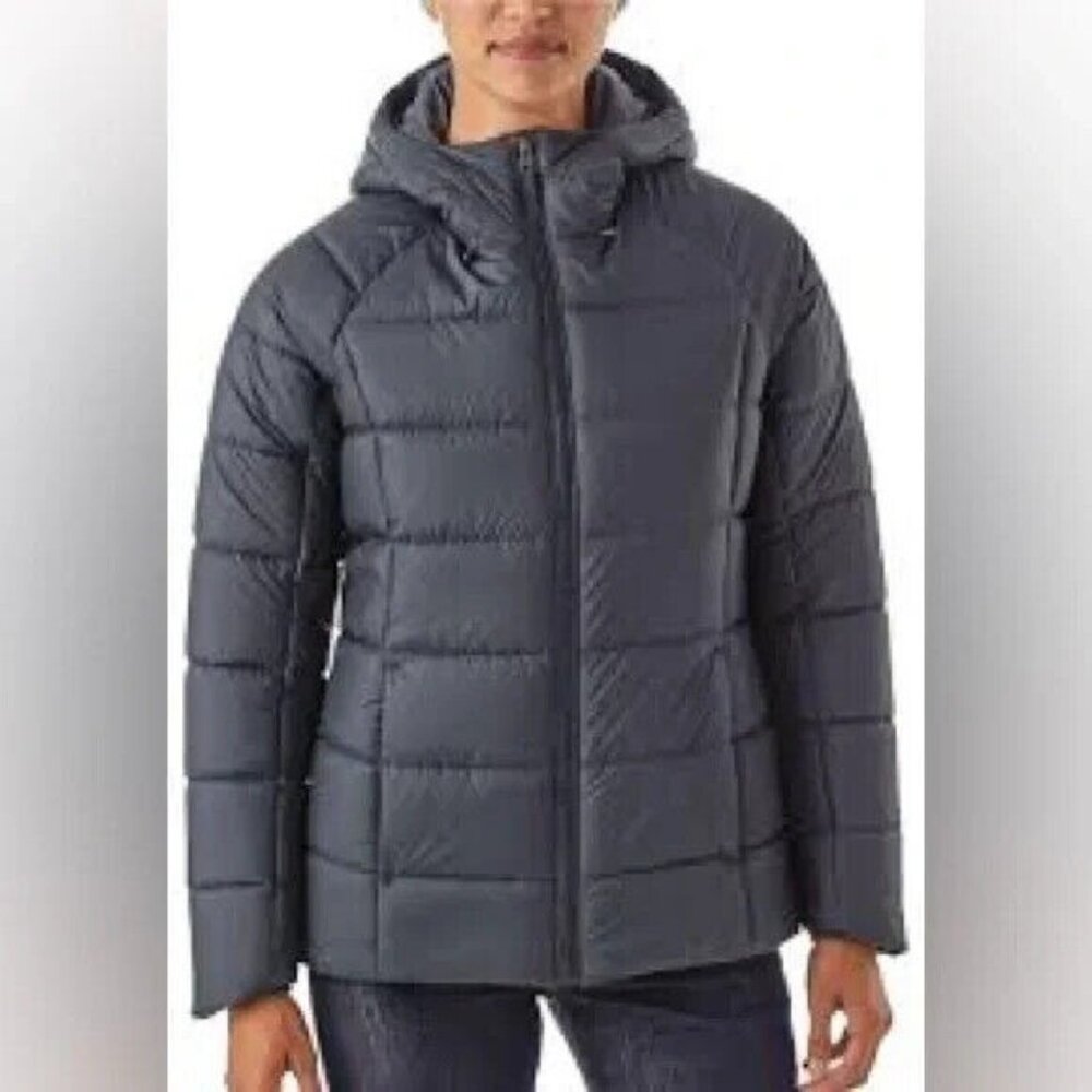 Patagonia Transitional Insulated Jacket Hooded Raglan Sleeve Black Size Small